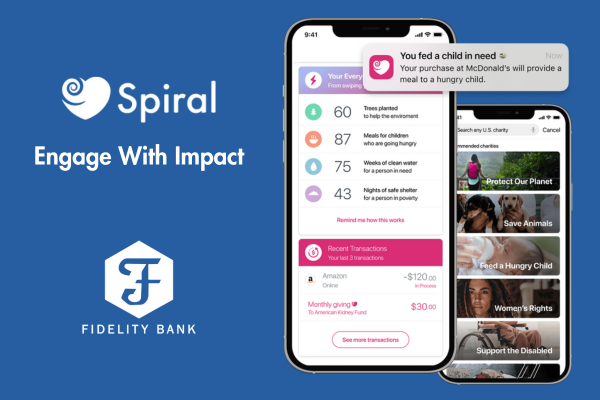 Fidelity Bank Selects Spiral to Empower Customers to Support Local Charities Through Everyday Banking