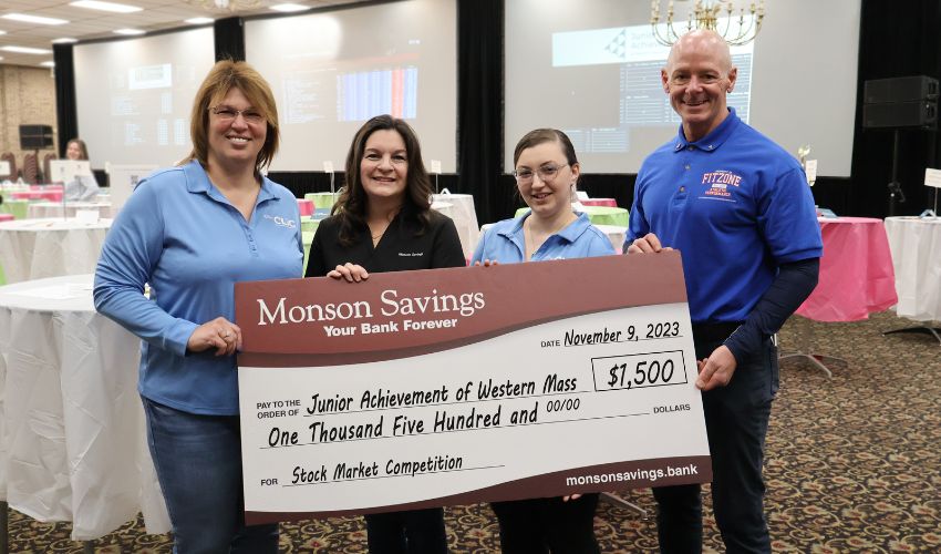 Monson Savings Bank Sponsors JA Stock Market Competition