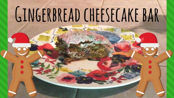 Gingerbread Cheesecake Bar