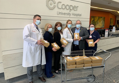 Cooper Hospital Lunch Donation