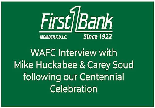 Mike Huckabee & Carey Soud WAFC Interview following our Centennial Celebration