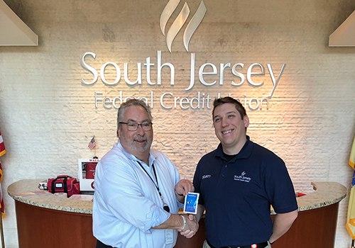 SOUTH JERSEY FEDERAL CREDIT UNION HONORS EMPLOYEE FOR MILITARY SERVICE