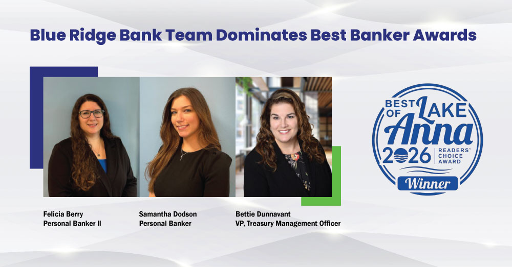 Local Blue Ridge Bank Team Dominates Best Banker Awards