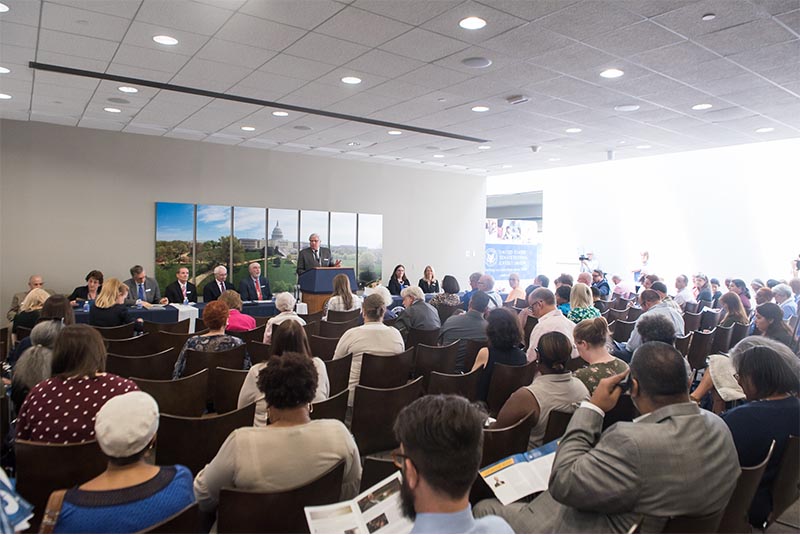 Members attending the 2018 Annual Meeting in 902 Hart Senate Office Building